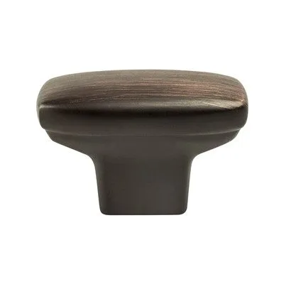 Transitional Advantage One Verona Bronze Rounded Rectangle Knob