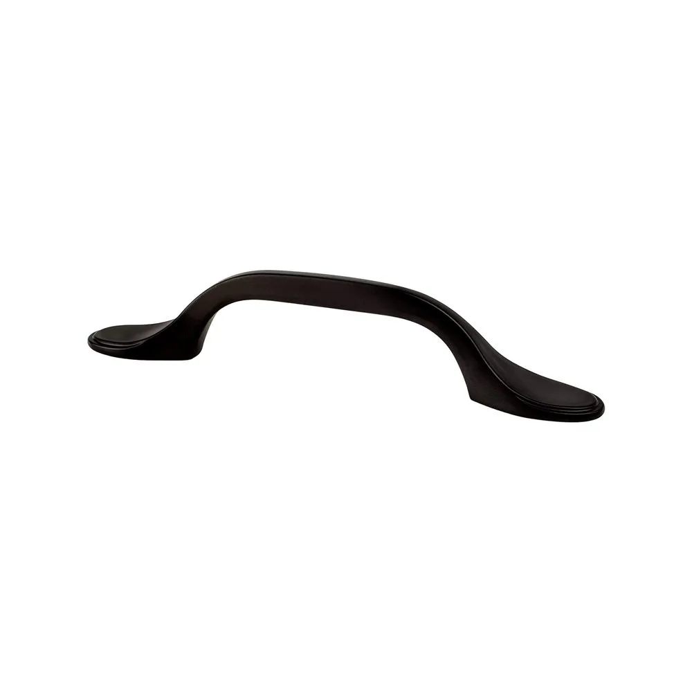 Traditional Advantage One 3 inch CC Matte Black Rounded End Pull