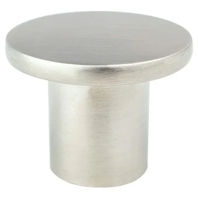 Disc Brushed Nickel Large Knob