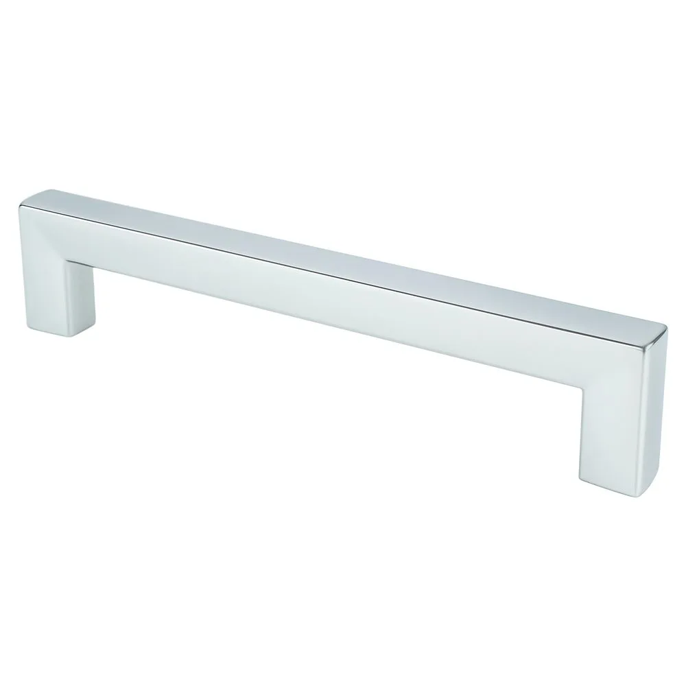 Square 128mm CC Polished Chrome Pull