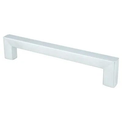 Square 128mm CC Dull Chrome Pull
