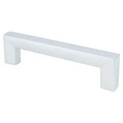 Square 96mm CC Dull Chrome Pull